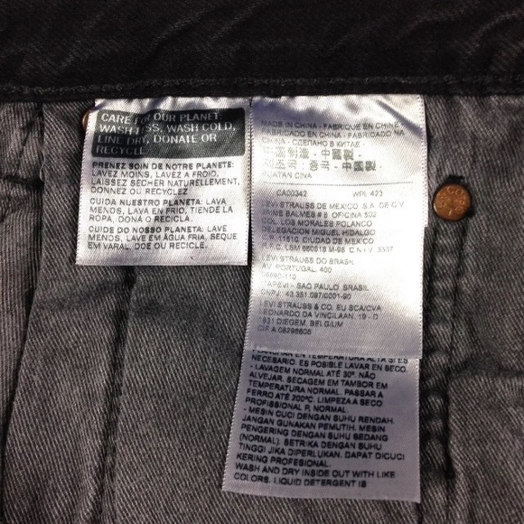 Levi's Men's 501 Original Custom Pleat Jeans - Picture 7 of 7